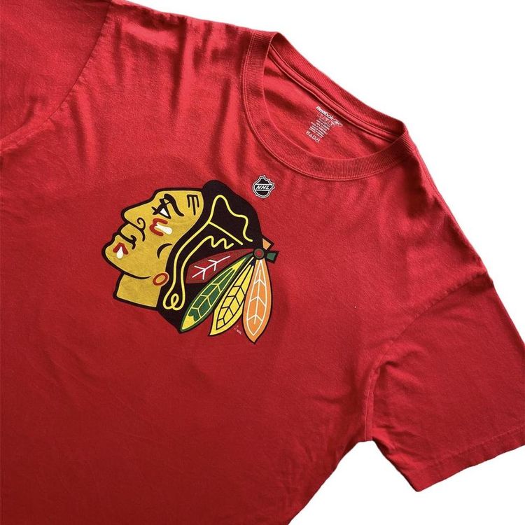 Reebok NHL Chicago Blackhawks Patrick Sharp print t shirt 2