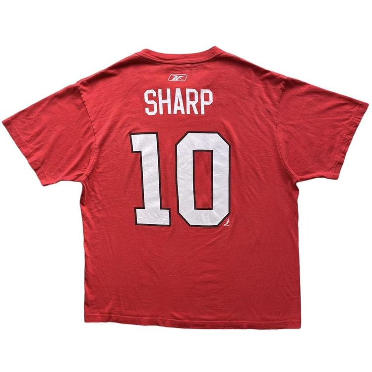 Reebok NHL Chicago Blackhawks Patrick Sharp print t shirt 3