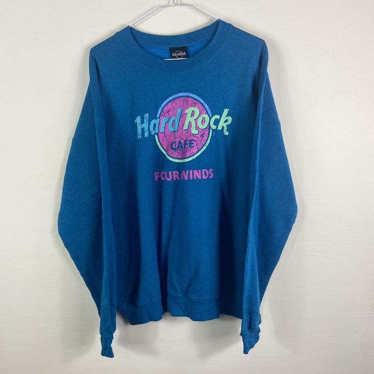 Hard Rock Cafe Hard Rock Cafe print sweatshirt blue product image