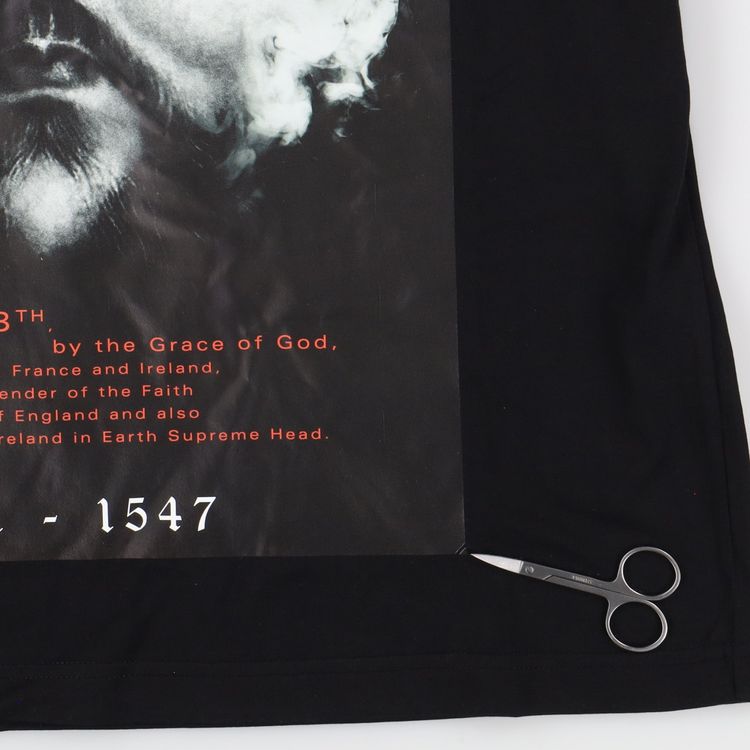 Y/Project Black Henry The 8th Logo Oversized T-Shirt 5