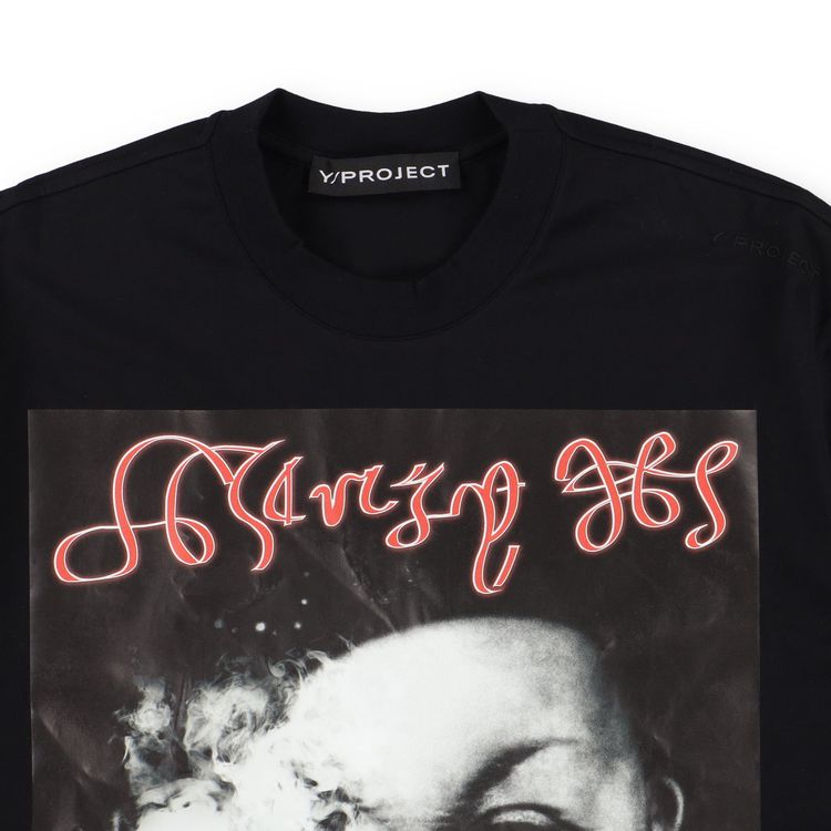 Y/Project Black Henry The 8th Logo Oversized T-Shirt 8