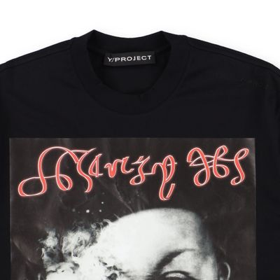 Y/Project Black Henry The 8th Logo Oversized T-Shirt 8