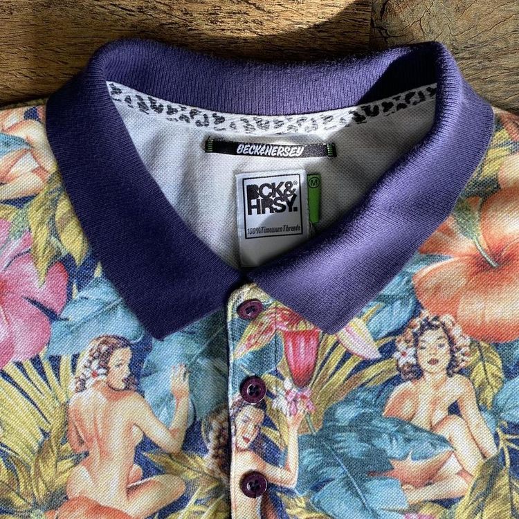 Beck & Hersey pin up design Polo shirt 3