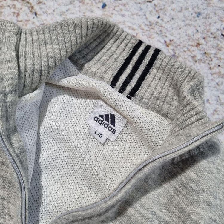 Adidas Pullover Jumper Sweater Top Sleeveless Vest - Size L Grey image 3