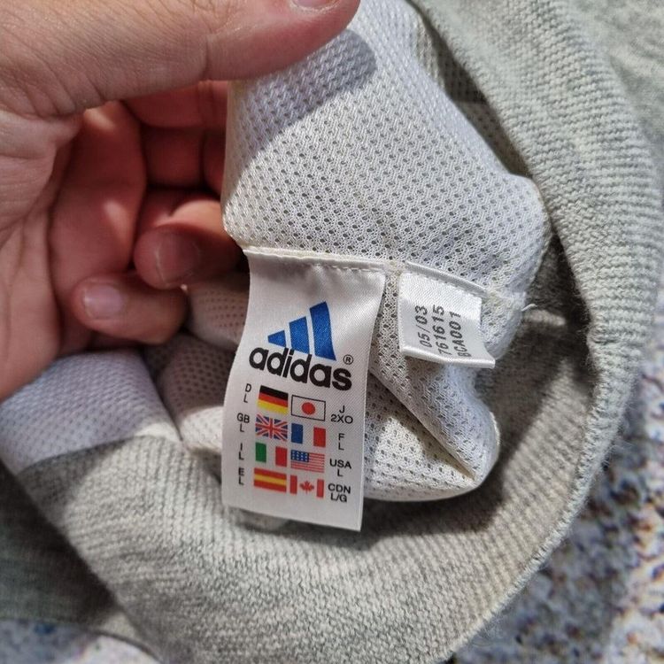 Adidas Pullover Jumper Sweater Top Sleeveless Vest - Size L Grey image 5
