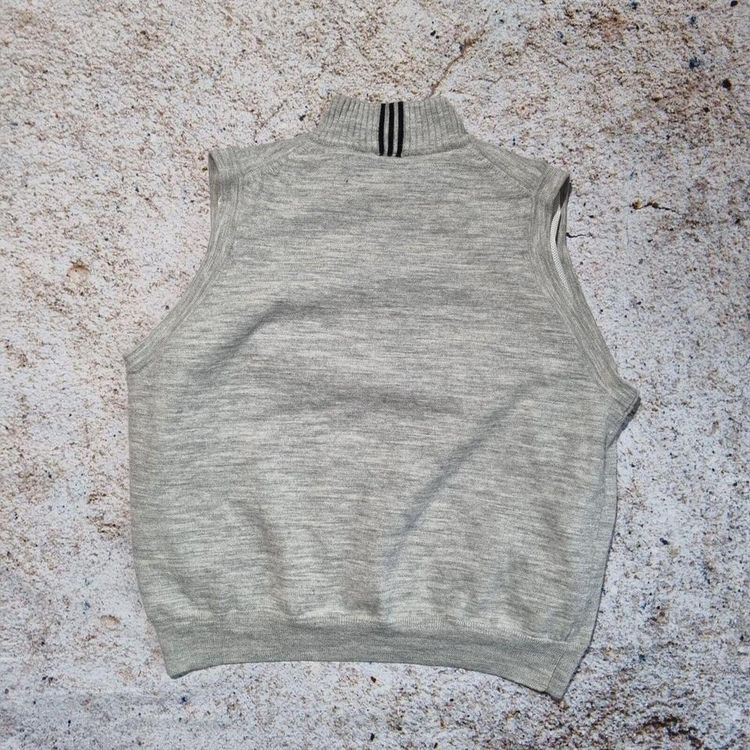 Adidas Pullover Jumper Sweater Top Sleeveless Vest - Size L Grey image 6