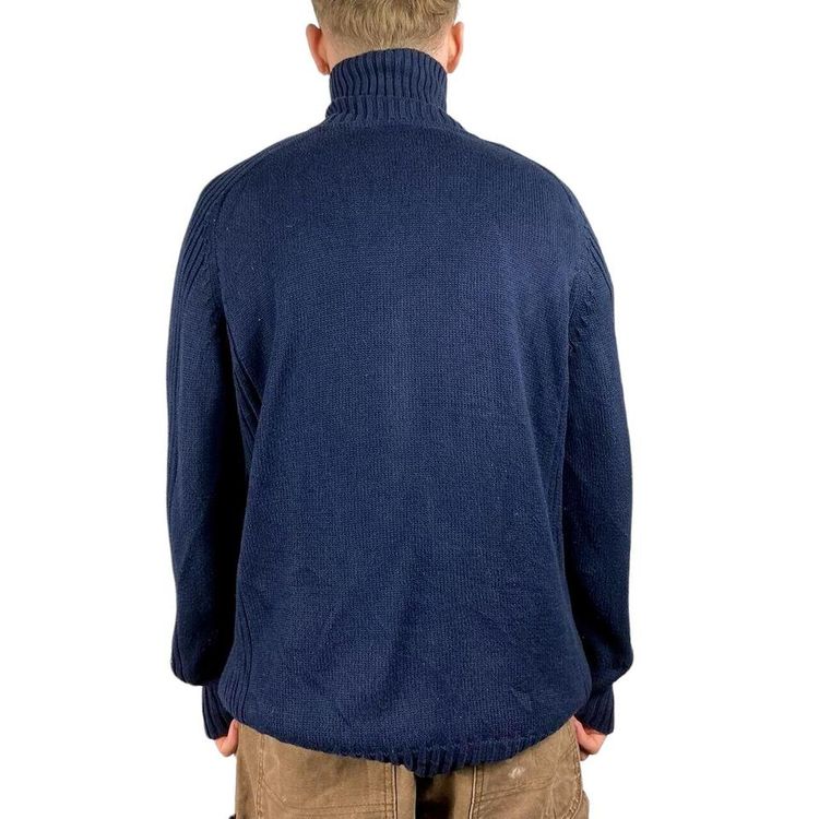Lacoste Blue Long Sleeved Full Zip Turtle Neck Jumper Size Mens M image 3