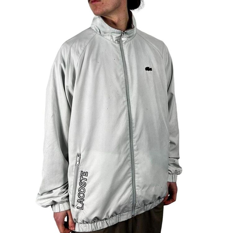 Lacoste White Long Sleeved Full Zip Track Jacket Size Mens L image 1