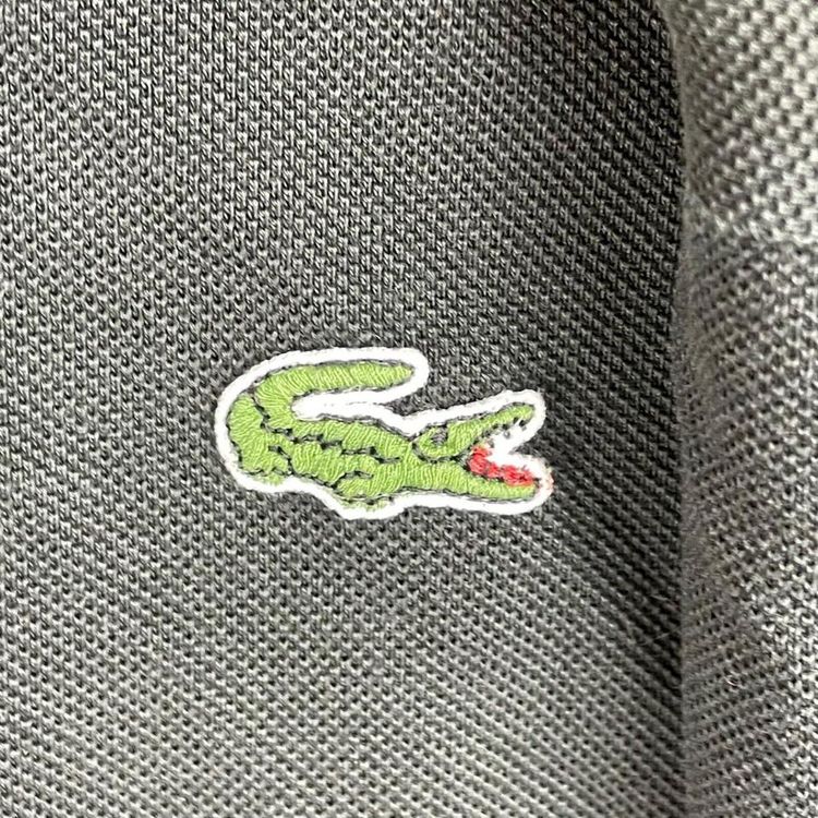 Lacoste Black Half Button Short Sleeved Polo Shirt For Mens Size XL obraz 2