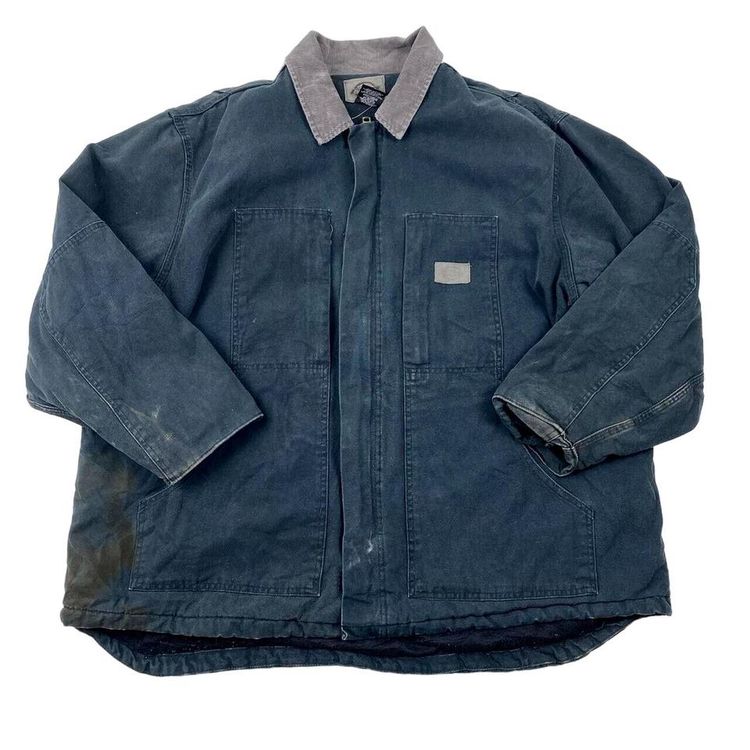DICKIES Blue Full sleeve Workwear Chore Jacket Mens XXL