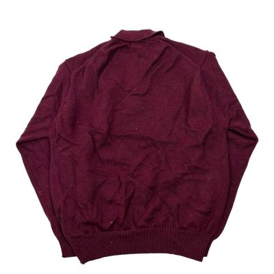 L.L.Bean Red Full Sleeve Polo Rugby Shirt Mens M 3
