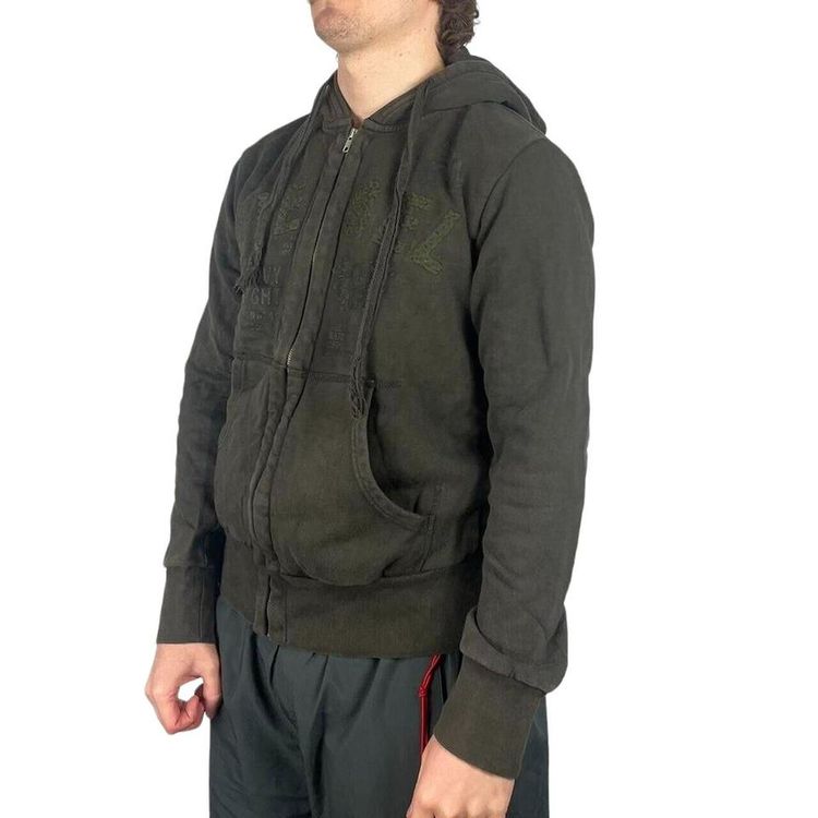 DIESEL Green Full Sleeve Full Zip Hoodie Size Mens L image 2