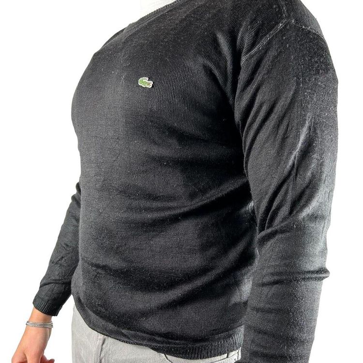 Immagine di Lacoste Black Full Sleeved Crewneck Jumper Size M 2