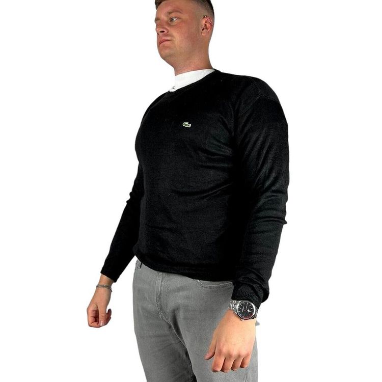Lacoste Black Full Sleeved Crewneck Jumper Size M image 1