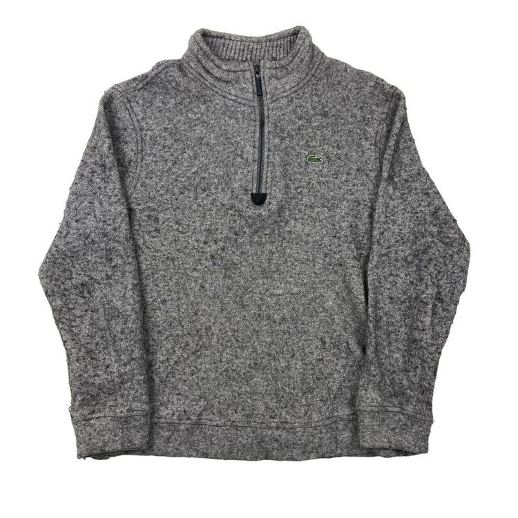 Lacoste Grey Long Sleeved Jumper Size Mens XS image 1