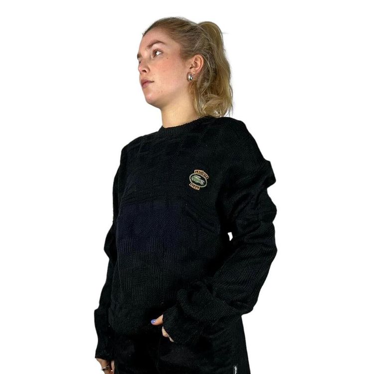 Lacoste Black Long Sleeved Knit Sweatshirt Size Mens L image 1