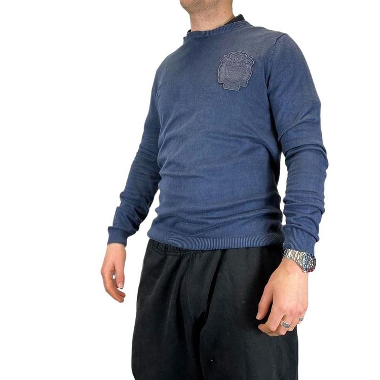 Lacoste Blue Full Sleeved Embroidered Jumper Size Mens S image 1
