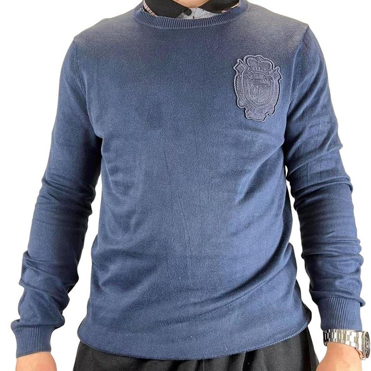 Lacoste Blue Full Sleeved Embroidered Jumper Size Mens S image 3