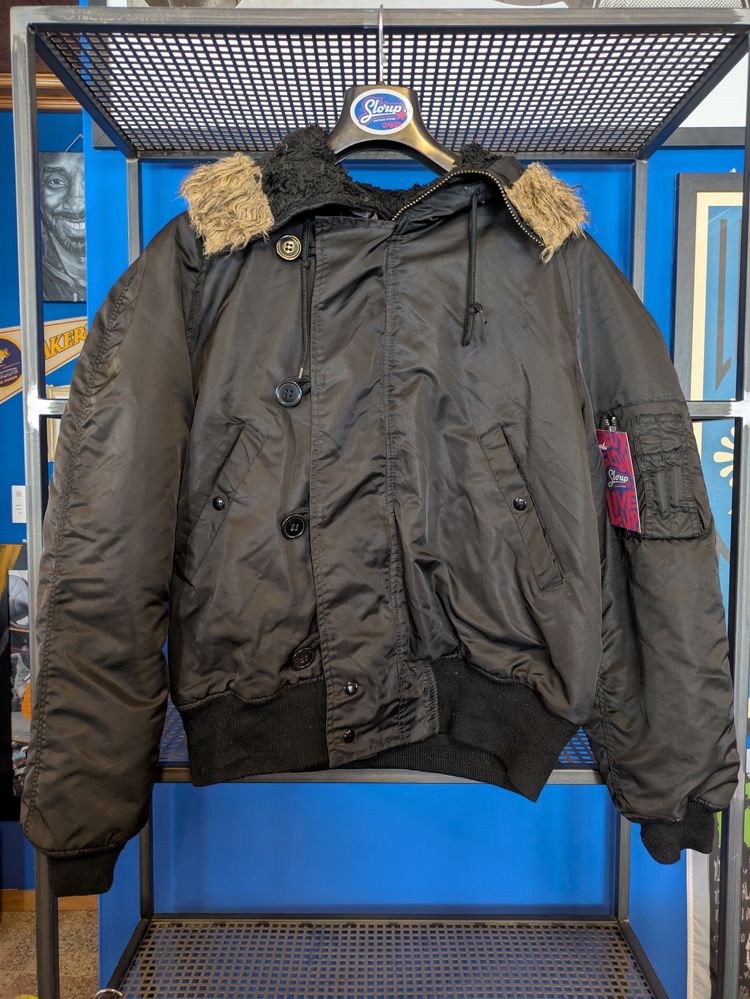 N-3B Style Bomber Jacket With Fur Hood