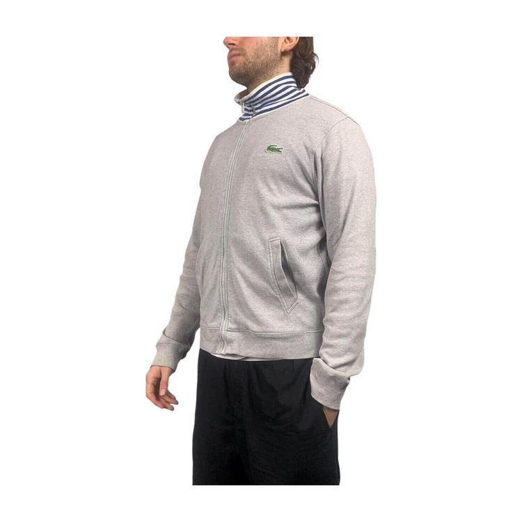 Lacoste Grey Long Sleeved Full Zip Jacket Size Mens M image 2