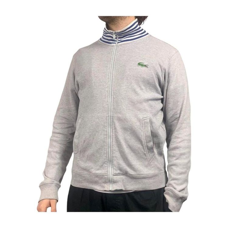 Lacoste Grey Long Sleeved Full Zip Jacket Size Mens M image 3