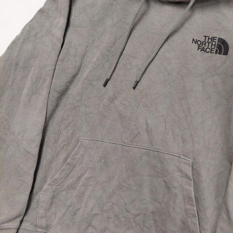 The North Face Grey Long Sleeved Pullover Hoodie For Mens Size M image 3