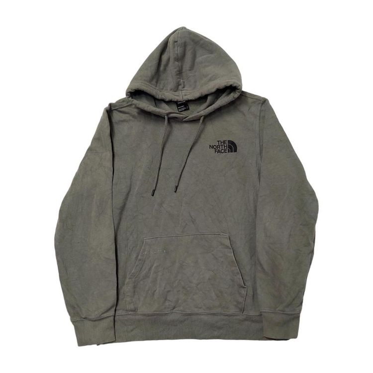 The North Face Grey Long Sleeved Pullover Hoodie For Mens Size M image 1