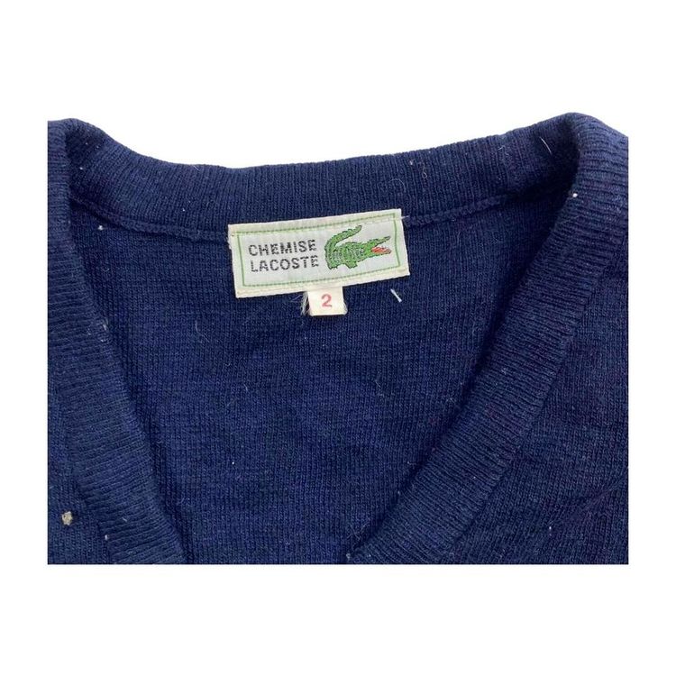 Lacoste Blue Sleeveless Pullover Sweater Size Mens S image 3