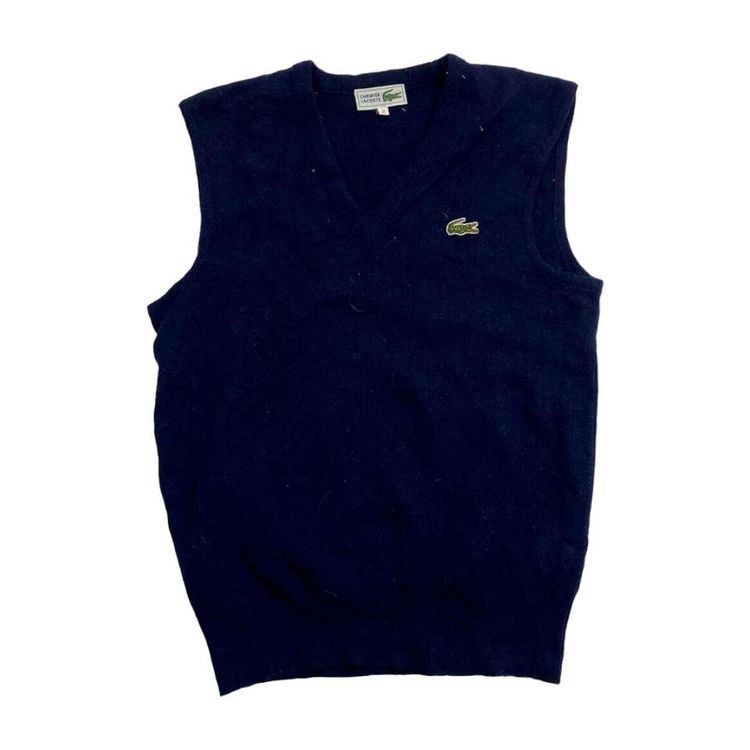 Lacoste Blue Sleeveless Pullover Sweater Size Mens S image 1