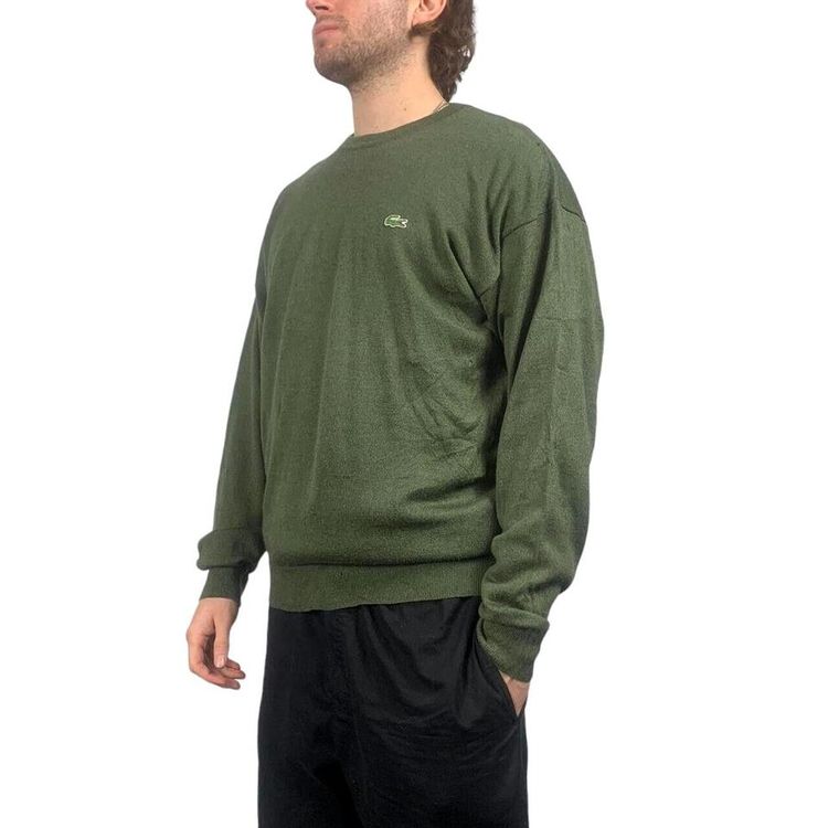 LACOSTE Green Long Sleeved Knit Crewneck Sweatshirt Size Mens L image 1