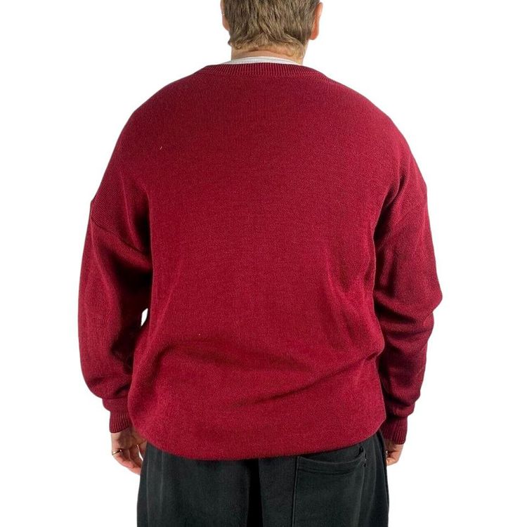 Lacoste Red Full Sleeve Pullover Jumper Size Mens L imagen 3