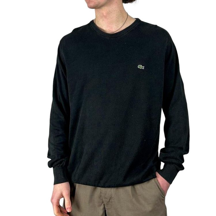 Lacoste Black Long Sleeved Pullover Jumper Size Mens M image 1