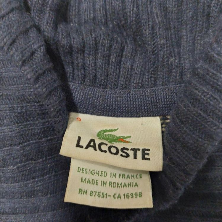 Lacoste Grey Long Sleeved Turtle Neck Sweater For Mens Size 2XL image 2
