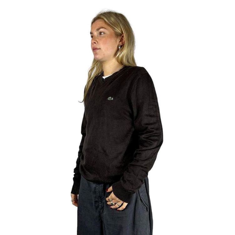 Lacoste BROWN Long Sleeved Pullover Sweatshirt Size Womens XL image 1