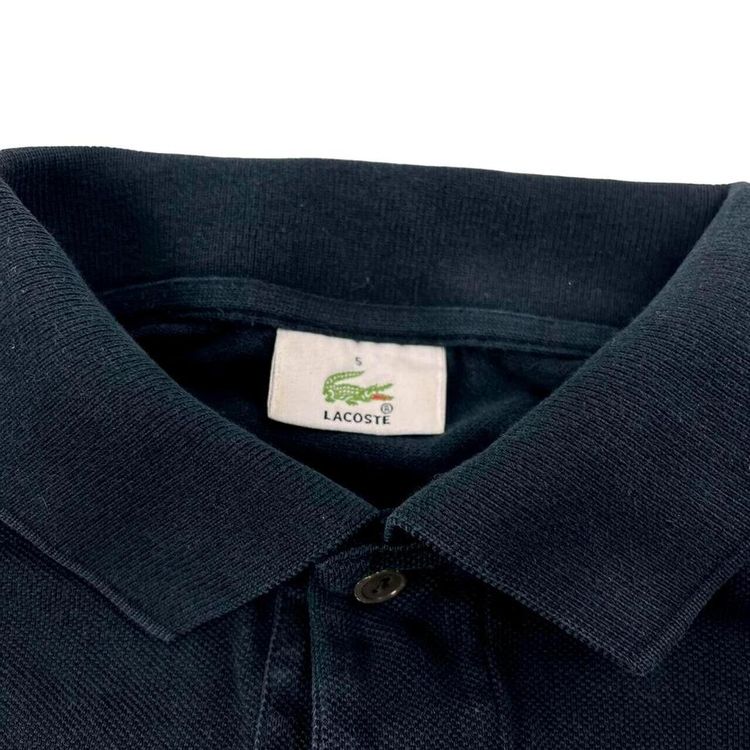 Immagine di Lacoste Navy Blue Long Sleeved Polos Shirt Size Mens S 3