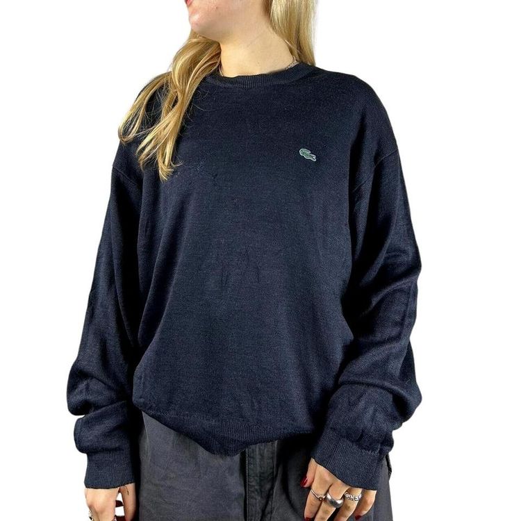 Lacoste Blue Long Sleeved Pullover Sweatshirt Size Mens S image 2