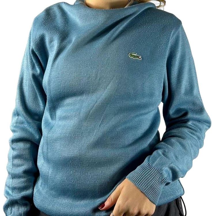 Lacoste Blue Full Sleeved Heavyweight Jumper Size Mens S image 2