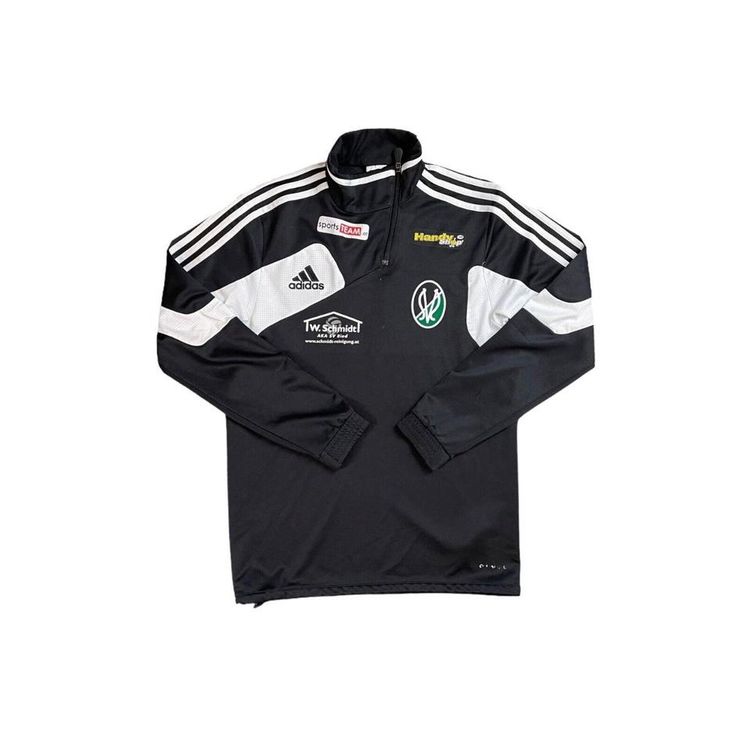 Adidas Black White Football Trackjacket Size Mens Medium