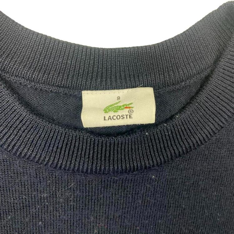LACOSTE Navy Long Sleeved Knitted Sweater Size Mens L imagen 3
