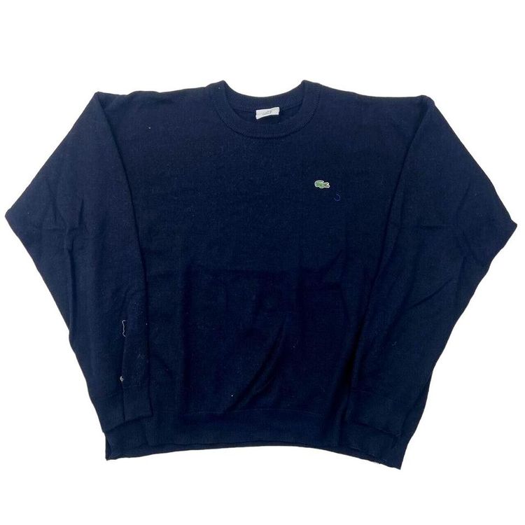 LACOSTE Navy Long Sleeved Knitted Sweater Size Mens L image 1