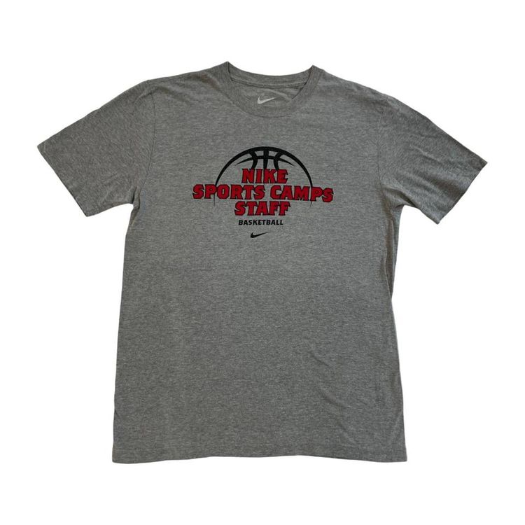 Nike Grey Short Sleeved Just Do It Basketball T-shirt Mens Size S image 1