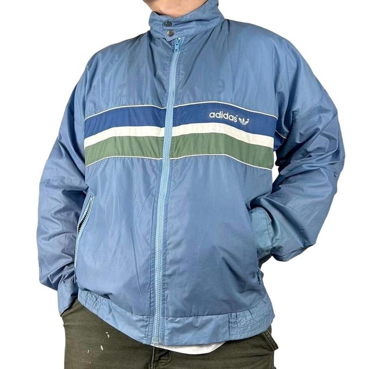 Adidas Blue Long Sleeved Full Zip Jacket Size Mens L 2