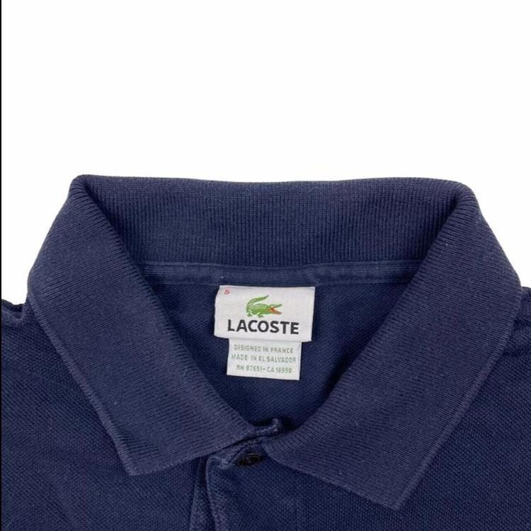 Immagine di Lacoste Blue Half Sleeved Pullover Shirt Size Mens L 3