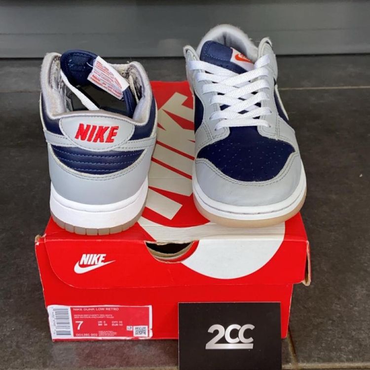 - Nike Dunk Low College Navy Grey (W) 3