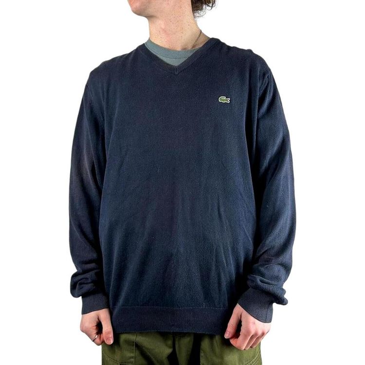 Lacoste Blue Long Sleeved Pullover Jumper Size Mens L obraz 2