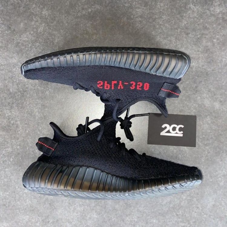 - Adidas Yeezy Boost 350 V2 Black Red (Bred) image 2