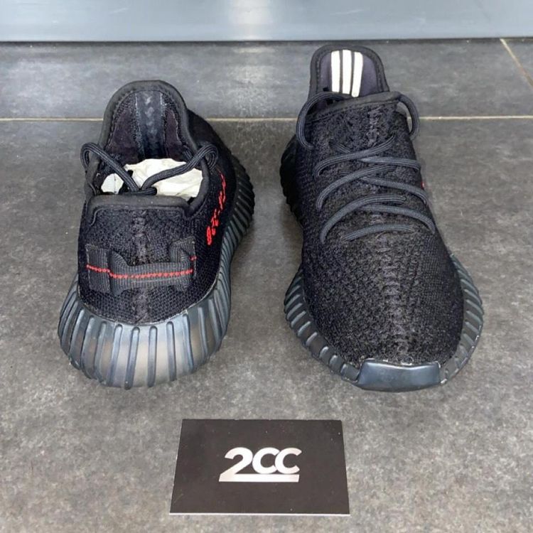 - Adidas Yeezy Boost 350 V2 Black Red (Bred) image 3