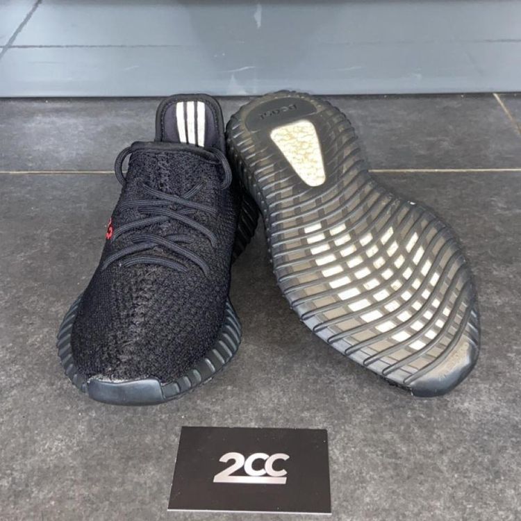 - Adidas Yeezy Boost 350 V2 Black Red (Bred) image 4