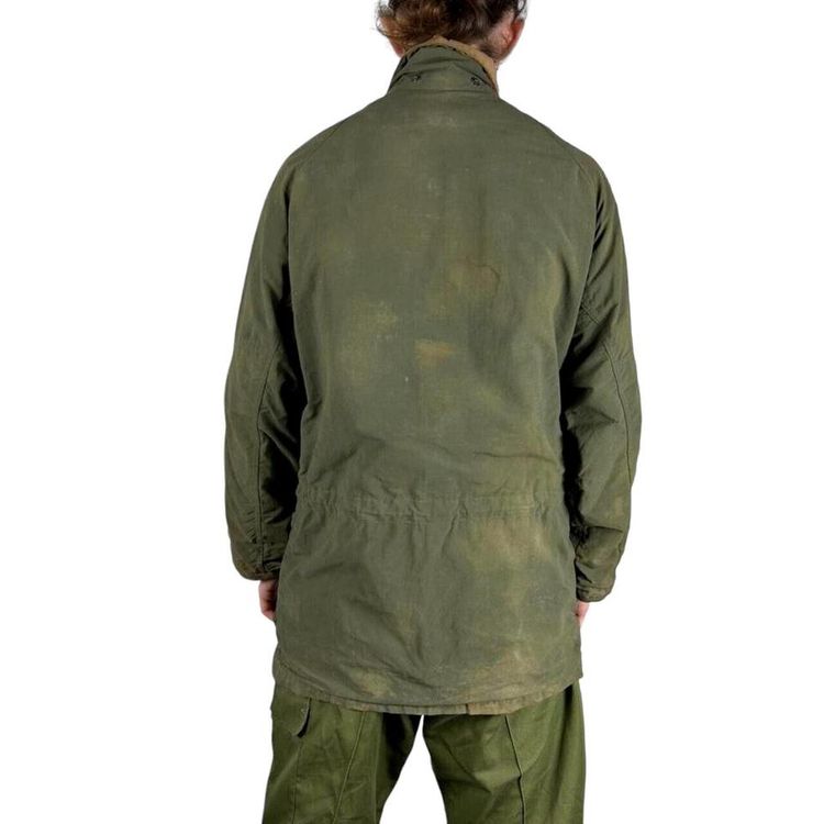 Barbour Green Long Sleeved Button Up Coat Size Mens S image 2