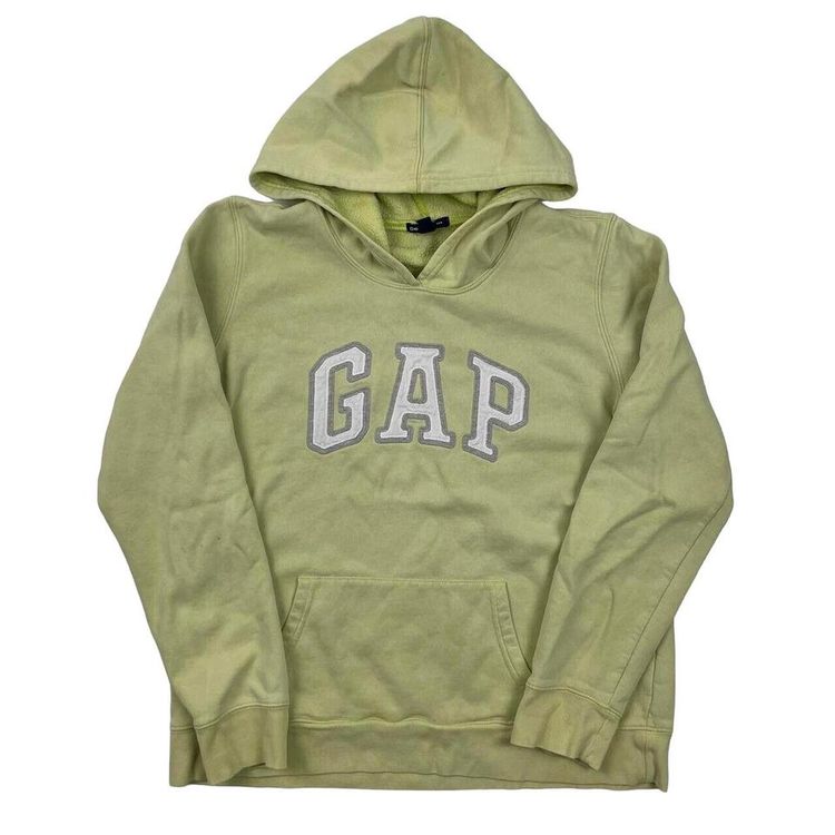 Gap Mint Green Long Sleeved Pullover Hoodie Size Mens M